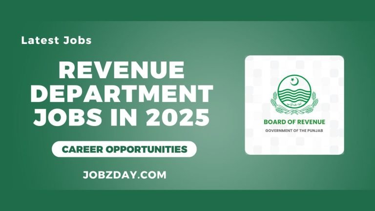 Revenue Department Punjab Jobs 2025
