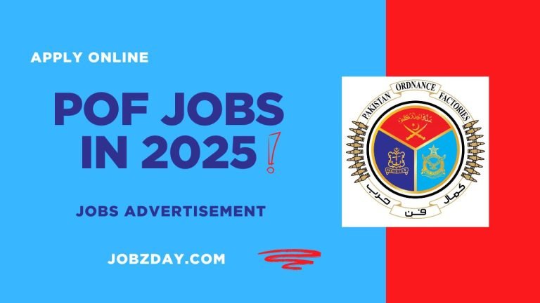 Pakistan Ordnance Factories POF Jobs 2025