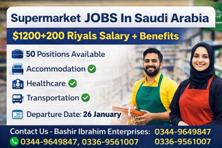 Supermarket Jobs in Saudi Arabia – Immediate Hiring